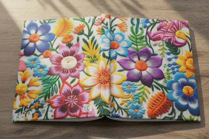 Festive Floral Folk Pattern - Ivory