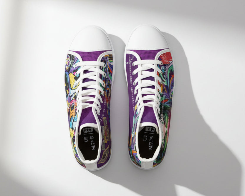 Gigi High Top Sneakers – Neon Alley Streetwear