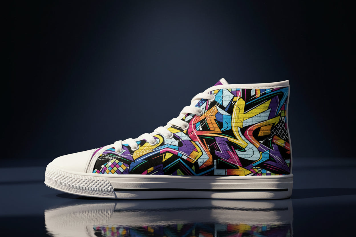 Gigi High Top Sneakers – Neon Alley Streetwear