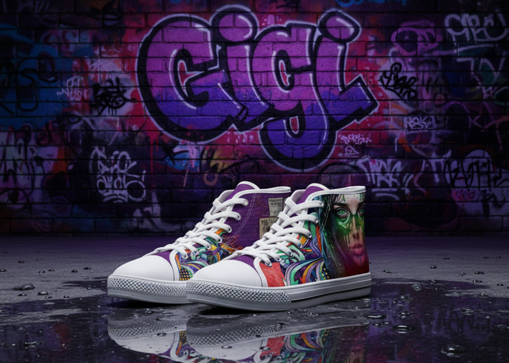 Gigi High Top Sneakers – Neon Alley Streetwear