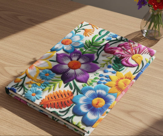 Festive Floral Folk Pattern - Ivory