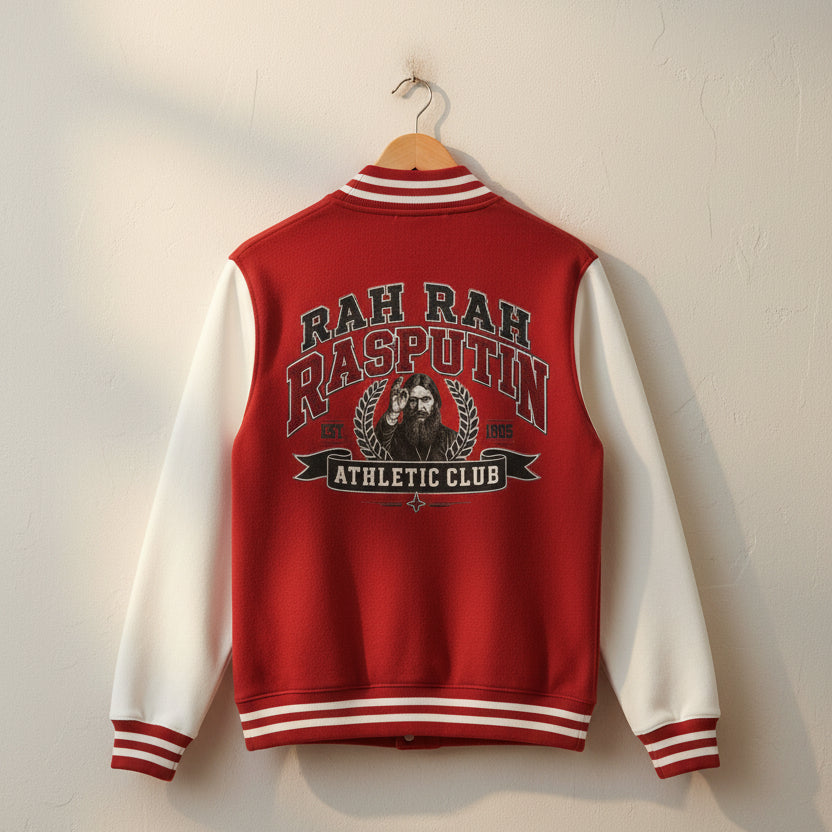 Rah Rah Rasputin Athletic Club | Retro Varsity Jacket