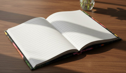 Festive Floral Folk Pattern Journal - Midnight