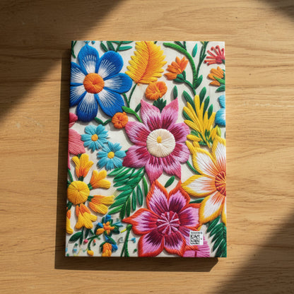 Festive Floral Folk Pattern - Ivory