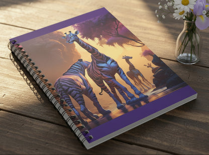 Twilight Tiraffes | Spiral Notebook