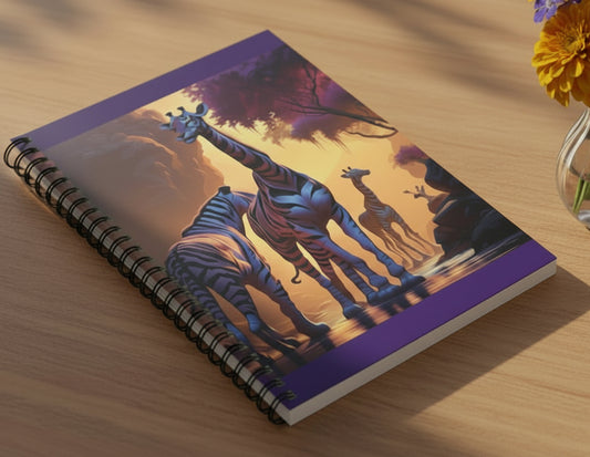 Twilight Tiraffes | Spiral Notebook