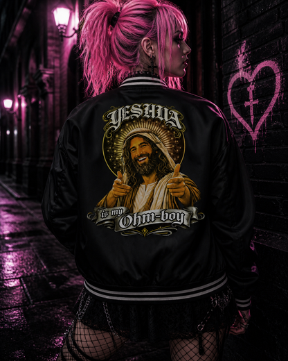Yeshua is My Ohmboy | Lightweight Bomber Jacket