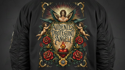 Audentes Protegunt Angeli | Bomber Jacket