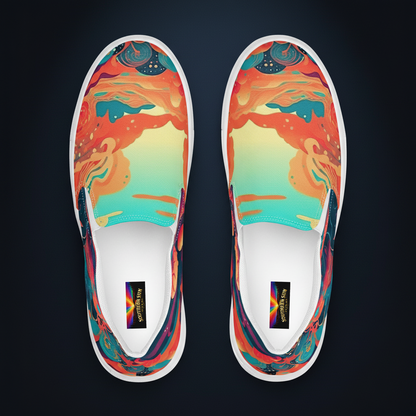Sorbet Surrealism | Slip-on Canvas Shoes