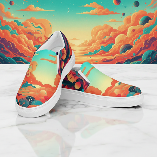 Sorbet Surrealism | Slip-on Canvas Shoes